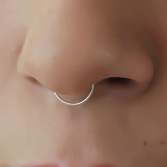 🆕Nose Rings non-piercing 5 piece Surgical Stainless Steel ClipOn Fake No Pierce - Picture 5 of 14